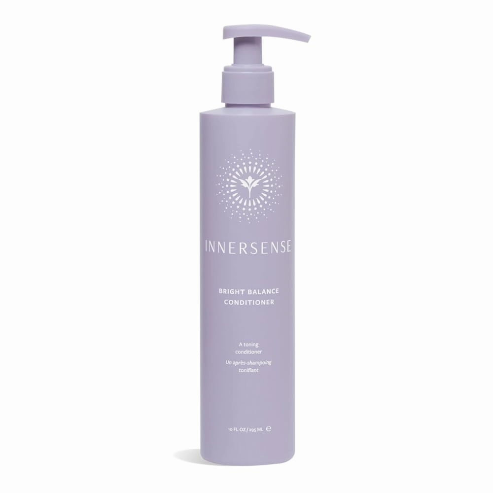 INNERSENSE Organic Beauty - Bright Balance Purple Toning Conditioner | Coconut   Pumpkin Seed Oil to Nourish   Moisturize Light   Gray Hair | Non-Toxic, Cruelty-Free | Paraben Free (10 fl oz | 295 ml)