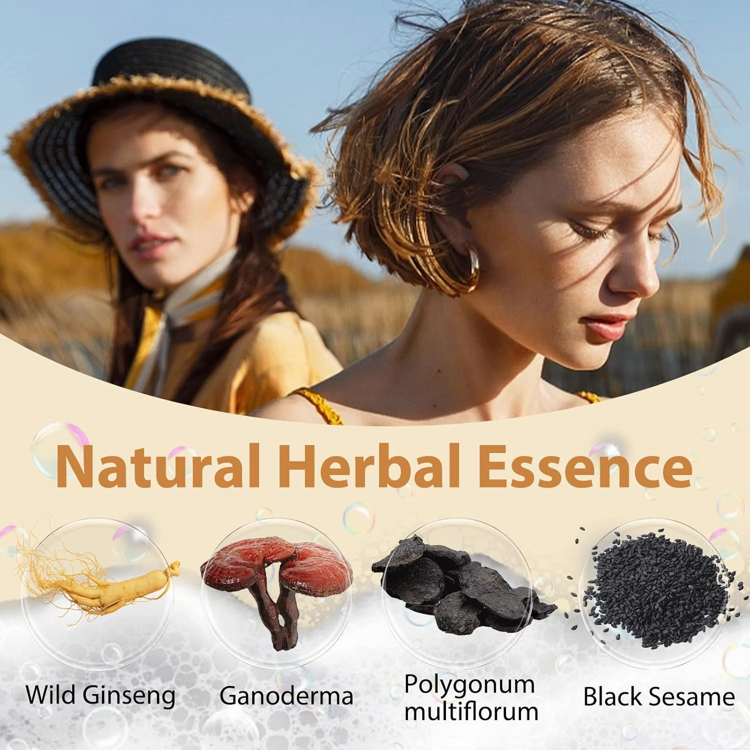 Instant Cherry Brown Hair Dye Shampoo for Gray Hair 3 in 1, Natural Hair Color Shampoo for Women Men Brown Colors in 10-15 mins, 100% Coverage Herbal Ingredients Hair Dye 16.10 Fl Oz (Cherry brown)