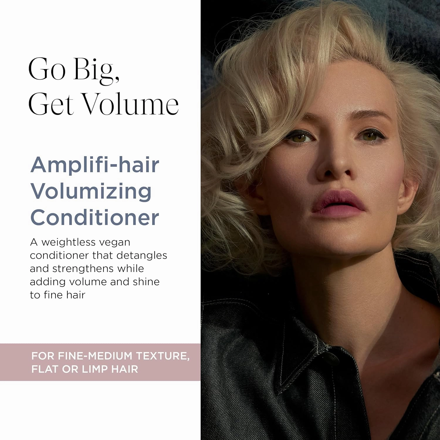 Intelligent Nutrients Amplifi-hair Volumizing Conditioner, Weightless Hydration and Detangling for Fine Hair, Vegan Conditioning Formula, 8 Oz