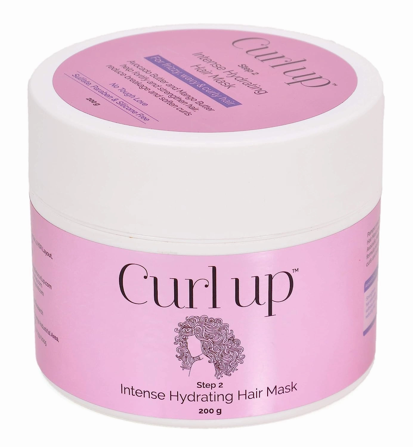 Intense Hydrating Hair Mask - Deep conditioner for Curly Hair - Sulphate Paraben And Silicone Free - 200g