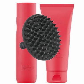 Invigo Brilliance Shampoo & Conditioner Set   M Hair Designs Scalp Brush (Bundle) – Color-Safe, Shine-Enhancing, Sulfate-Free Hair Care for Normal Hair