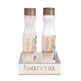 Isarena Beautyline´s Kit 2 pack Rice, Flaxseed, and Hyaluronic Acid Shampoo and Conditioner para cabellos Milagros Rice Shampoo Conditioner | Made in Colombia 15.2oz