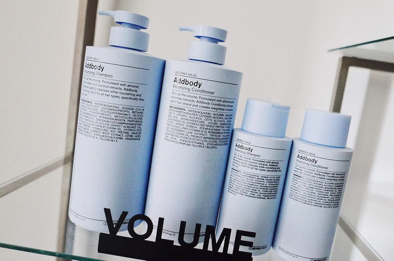 J Beverly Hills Blue Addbody Volumizing Conditioner with Rosemary Oil for Hair Growth, (3 Oz, 12, Oz, 32 Oz)