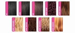 Janet Collection melt HD 360 HUMAN HAIR BLEND PRIME UNIMIX Hand-Tied 13X6 Frontal Baby Hair Transparent Lace GLUELESS TUPI WIG With SOFT YAKY TEXTURE. (COLOR #2)