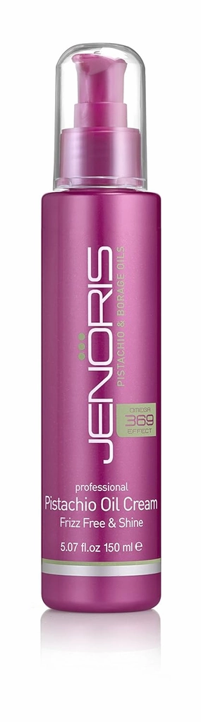 Jenoris Styling Hair Cream Infused With Pistachio Oil - Frizz Free & Shine 5.07 fl.oz