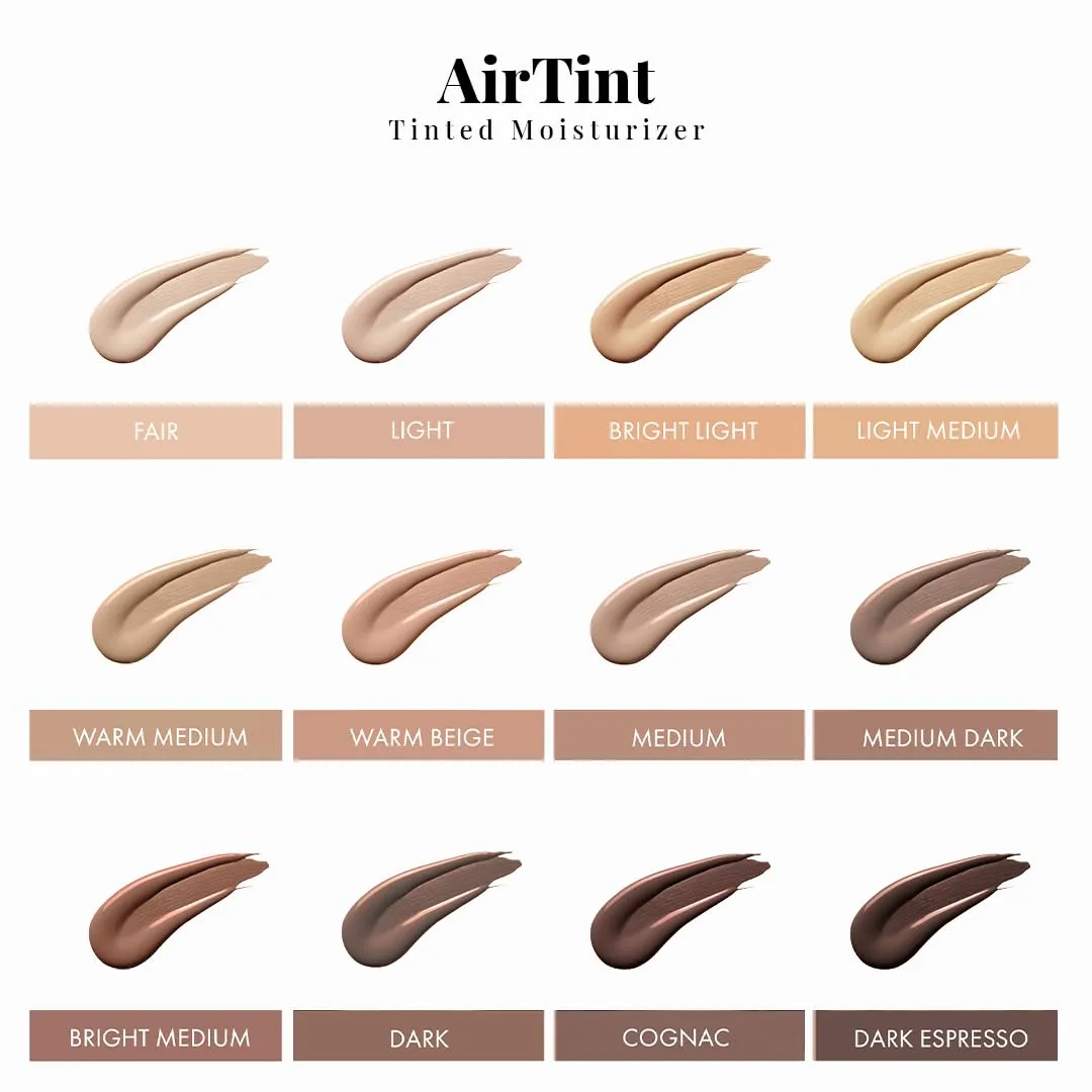 Jerome Alexander MagicMinerals AirTint Tinted Moisturizer AirBrush Spray Light Shade | Tinted Moisturizer Spray with Anti-Aging Ingredients | Fair