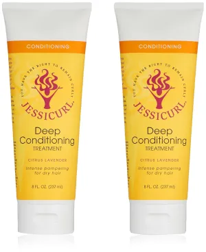 Jessicurl, Deep Conditioning Treatment, Citrus Lavender, 16 Fl oz. Deep Conditioner for Dry Damaged Hair, great Anti Frizz Hair Mask and Leave in Conditioner for Curly Hair