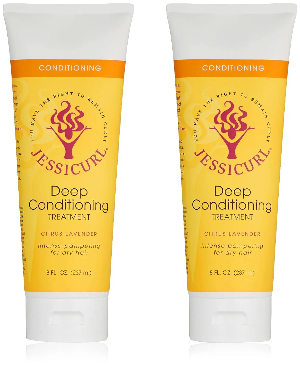 Jessicurl, Deep Conditioning Treatment, Citrus Lavender, 16 Fl oz. Deep Conditioner for Dry Damaged Hair, great Anti Frizz Hair Mask and Leave in Conditioner for Curly Hair