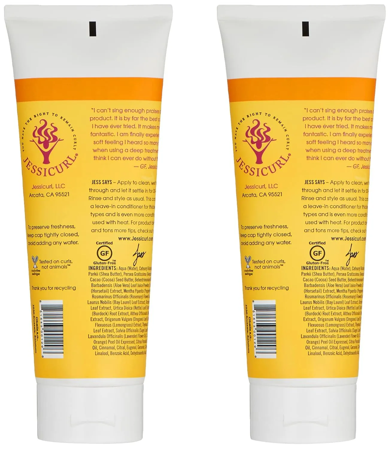 Jessicurl, Deep Conditioning Treatment, Citrus Lavender, 16 Fl oz. Deep Conditioner for Dry Damaged Hair, great Anti Frizz Hair Mask and Leave in Conditioner for Curly Hair