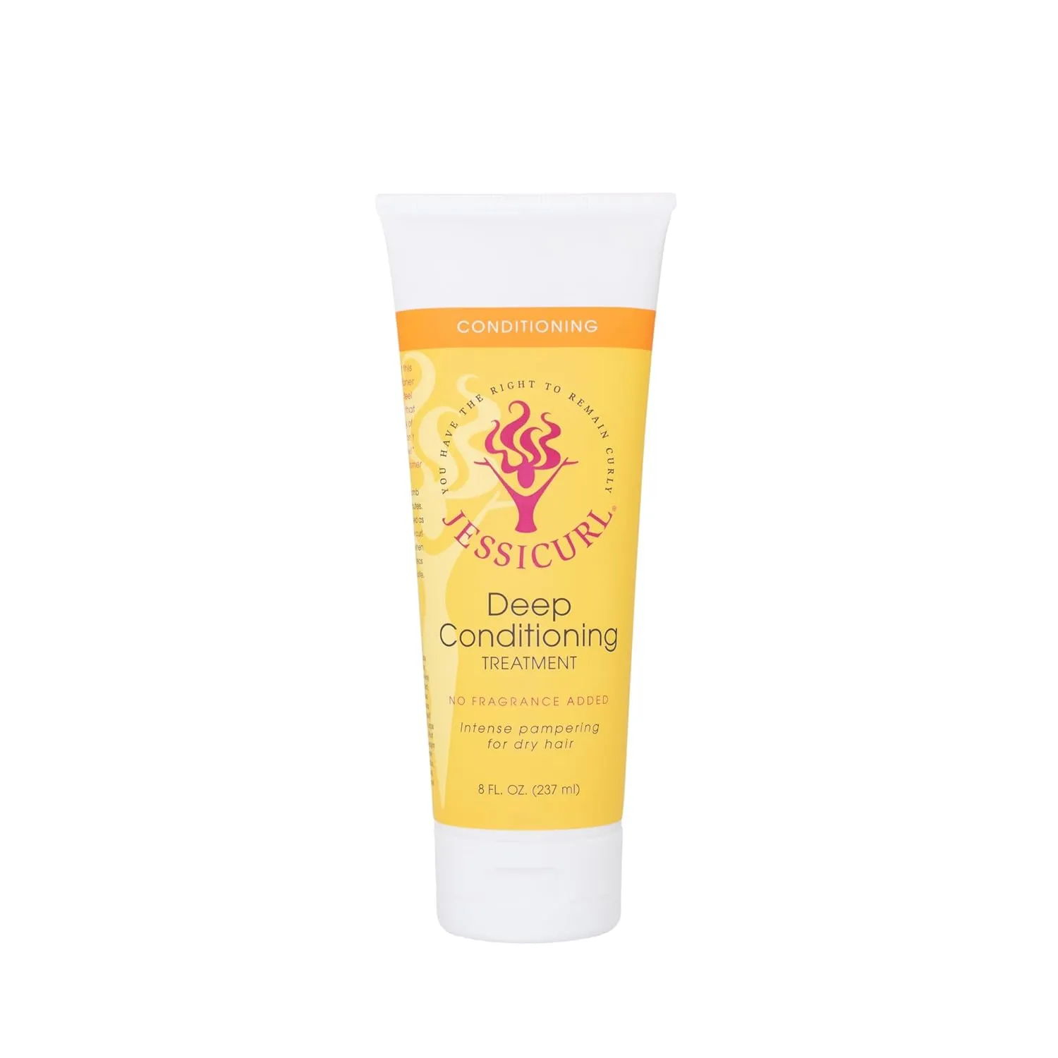 Jessicurl, Deep Conditioning Treatment, No Fragrance Added, 8 Fl oz. Deep Conditioner for Dry Damaged Hair, great Anti Frizz Hair Mask and Leave in Conditioner for Curly Hair
