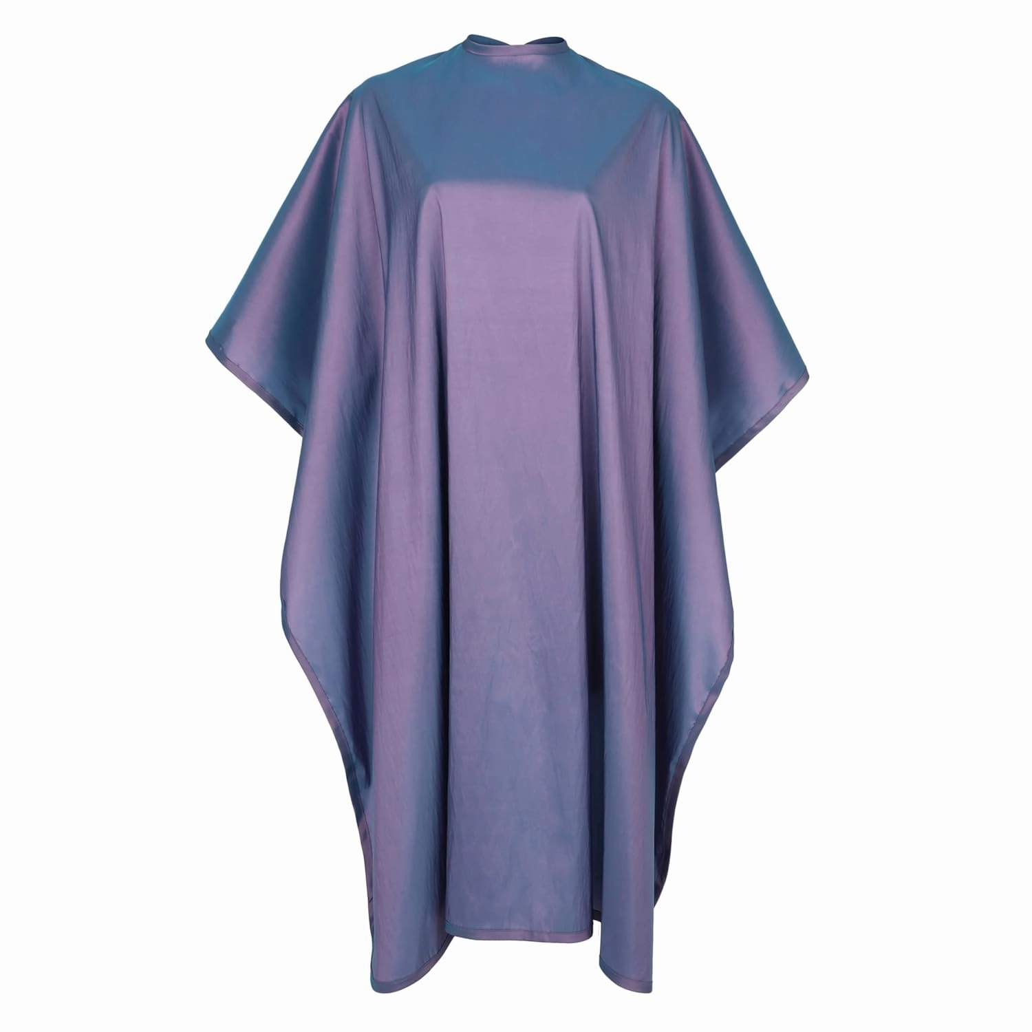JNxcel Premium Quality Water Repellent Nylon/Polyester Fabric Hair Salon & Barber Hair Cutting & Shampoo Cape with Snap Closure (Iridescent Purple Violet)