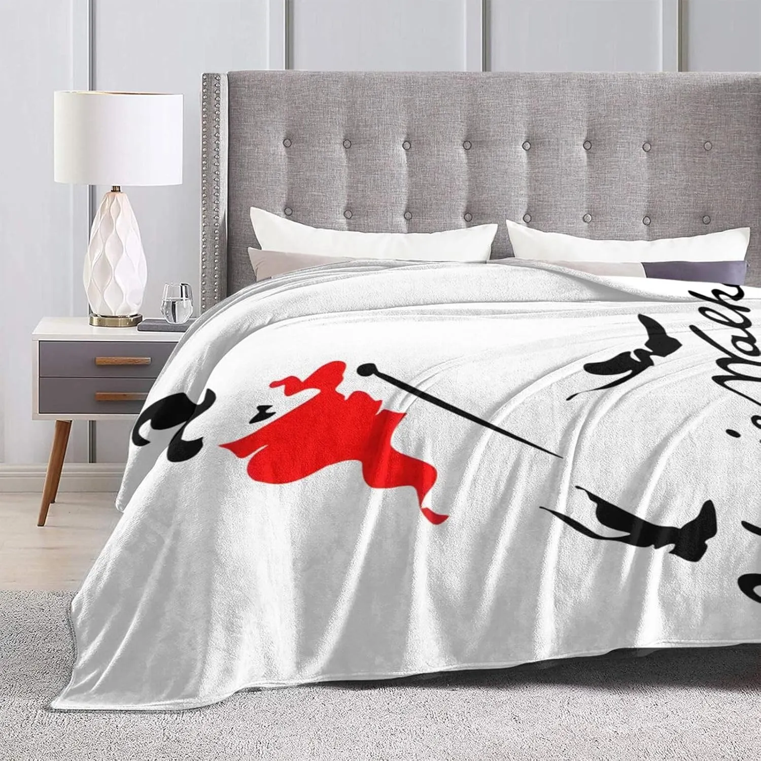 Johnnie Music and Walker Flannel Throw Blanket for Couch Bed Super Soft Air Conditioner Cozy Warm Blanket 80"x60"