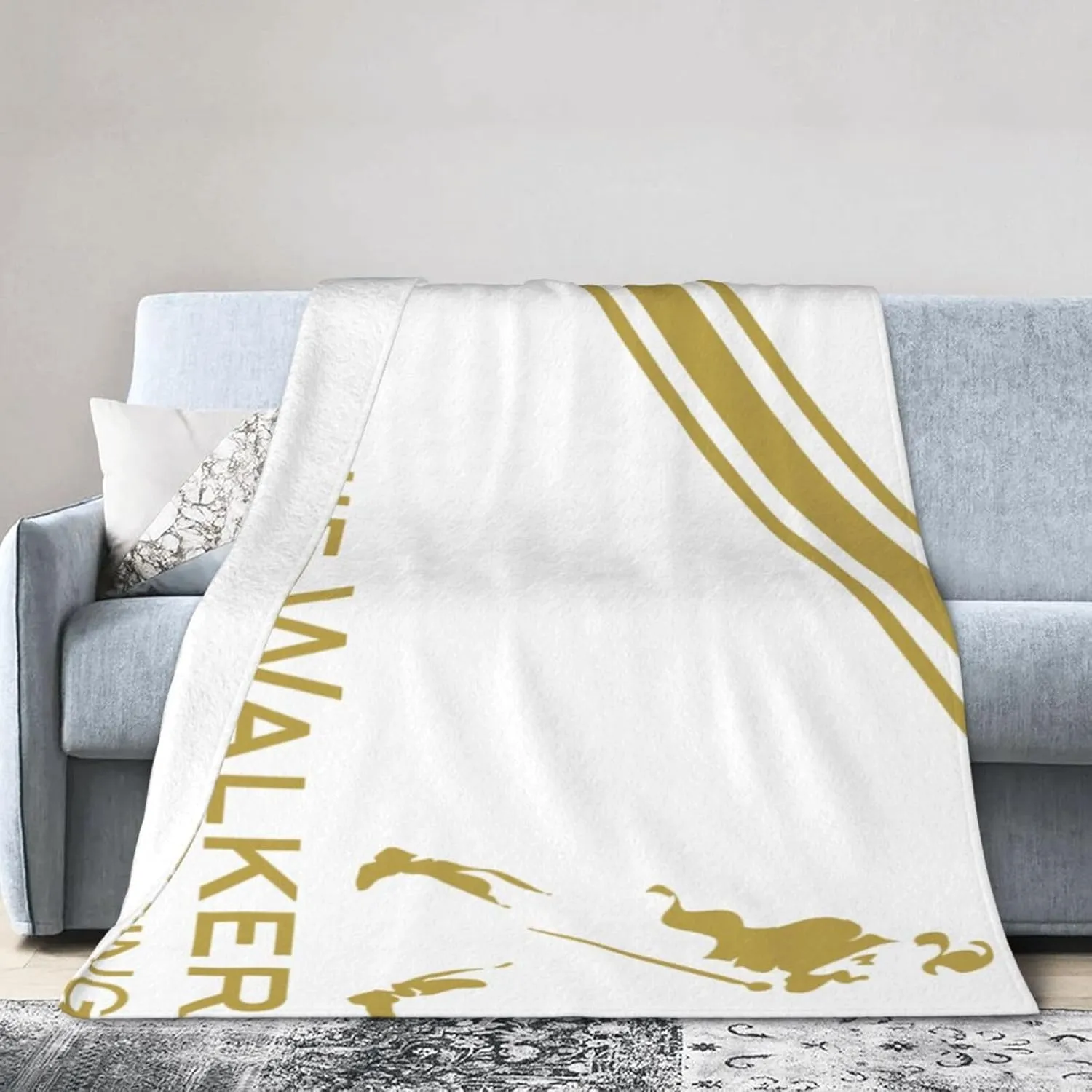 Johnnie Music and Walker Flannel Throw Blanket for Couch Bed Super Soft Air Conditioner Cozy Warm Blanket 80"x60"