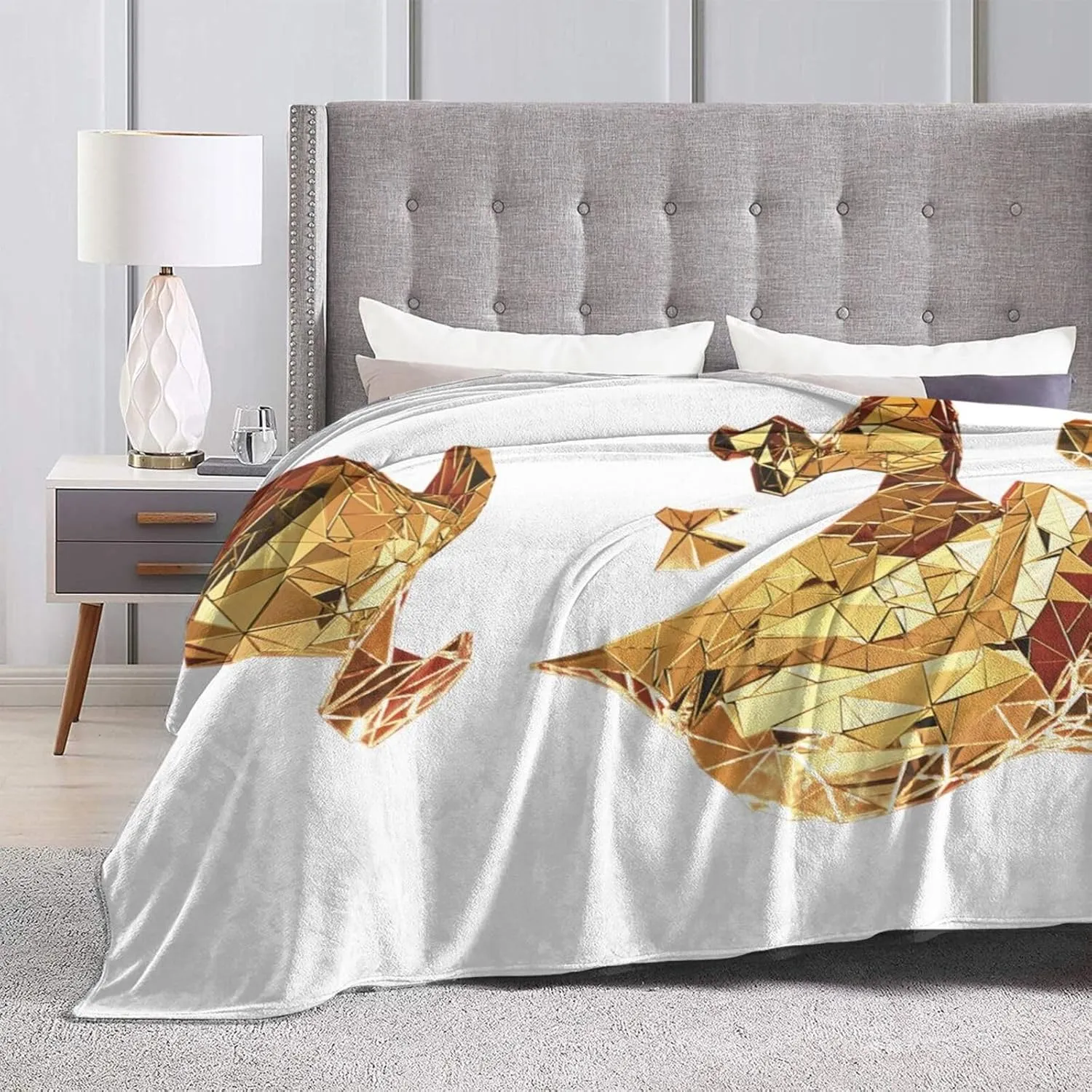 Johnnie Music and Walker Flannel Throw Blanket for Couch Bed Super Soft Air Conditioner Cozy Warm Blanket 80"x60"