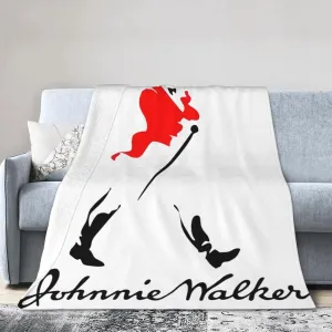 Johnnie Music and Walker Flannel Throw Blanket for Couch Bed Super Soft Air Conditioner Cozy Warm Blanket 80"x60"