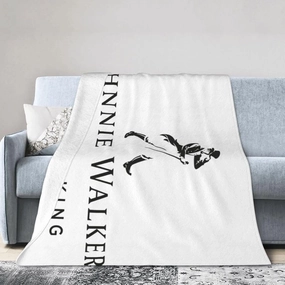 Johnnie Music and Walker Flannel Throw Blanket for Couch Bed Super Soft Air Conditioner Cozy Warm Blanket 80"x60"