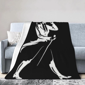 Johnnie Music and Walker Flannel Throw Blanket for Couch Bed Super Soft Air Conditioner Cozy Warm Blanket 80"x60"