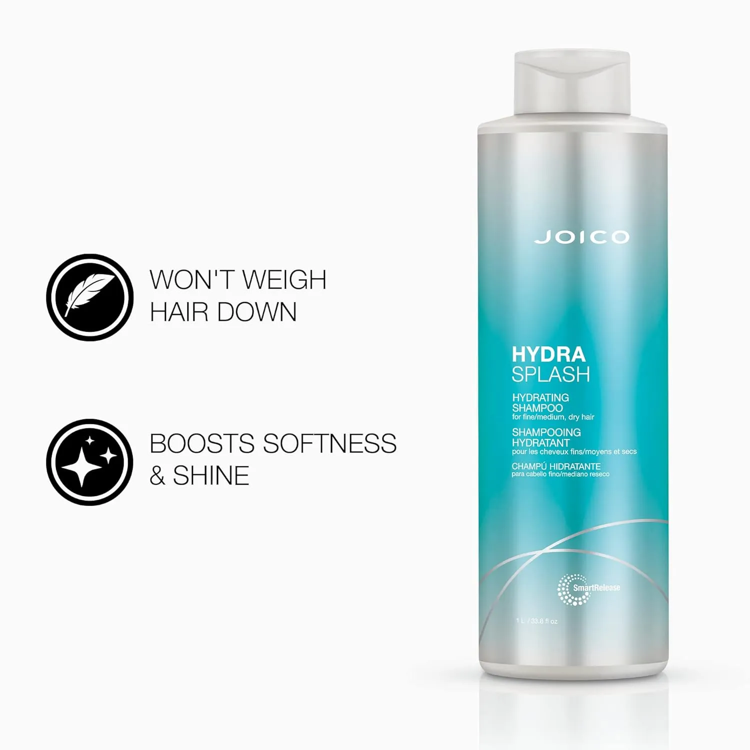 Joico HydraSplash Hydrating Shampoo & Conditioner Set, Preserve Natural Moisture, for Fine / Medium / Dry Hair