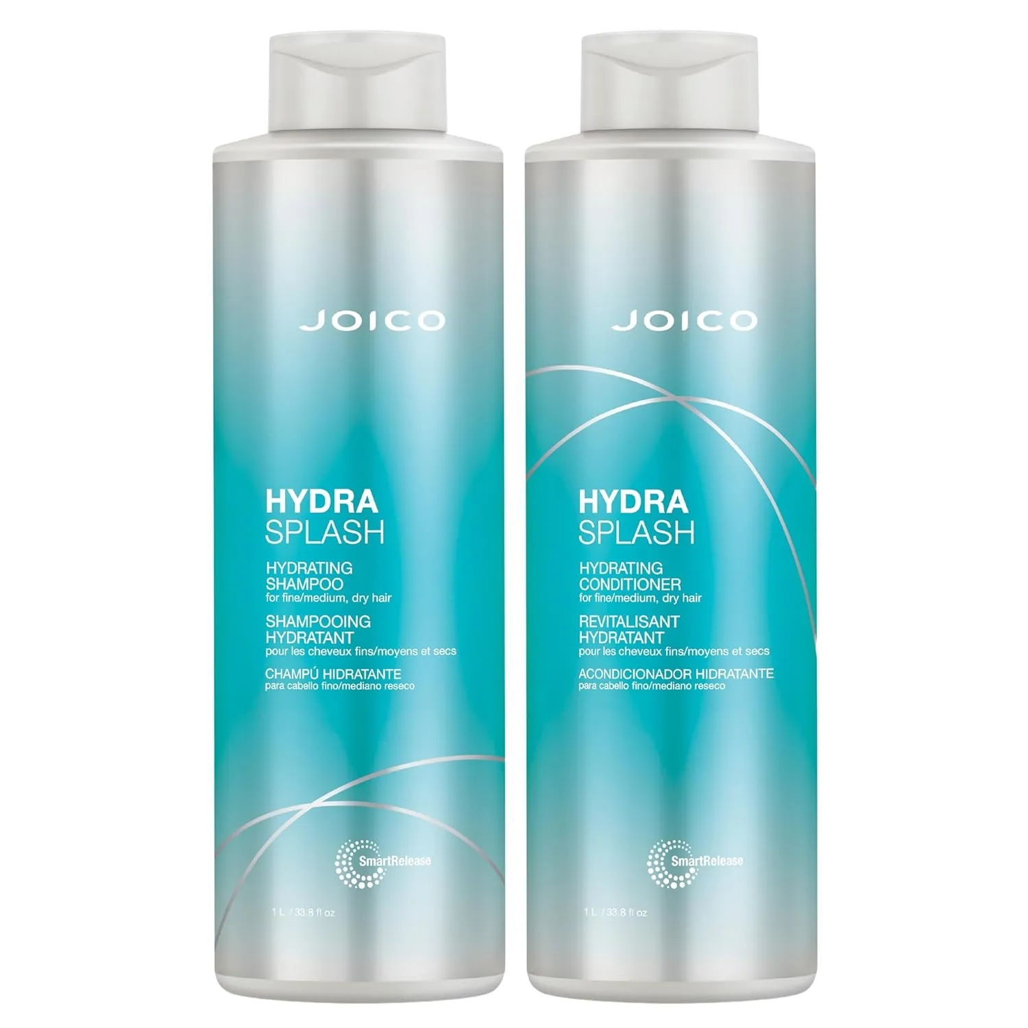 Joico HydraSplash Hydrating Shampoo & Conditioner Set, Preserve Natural Moisture, for Fine / Medium / Dry Hair