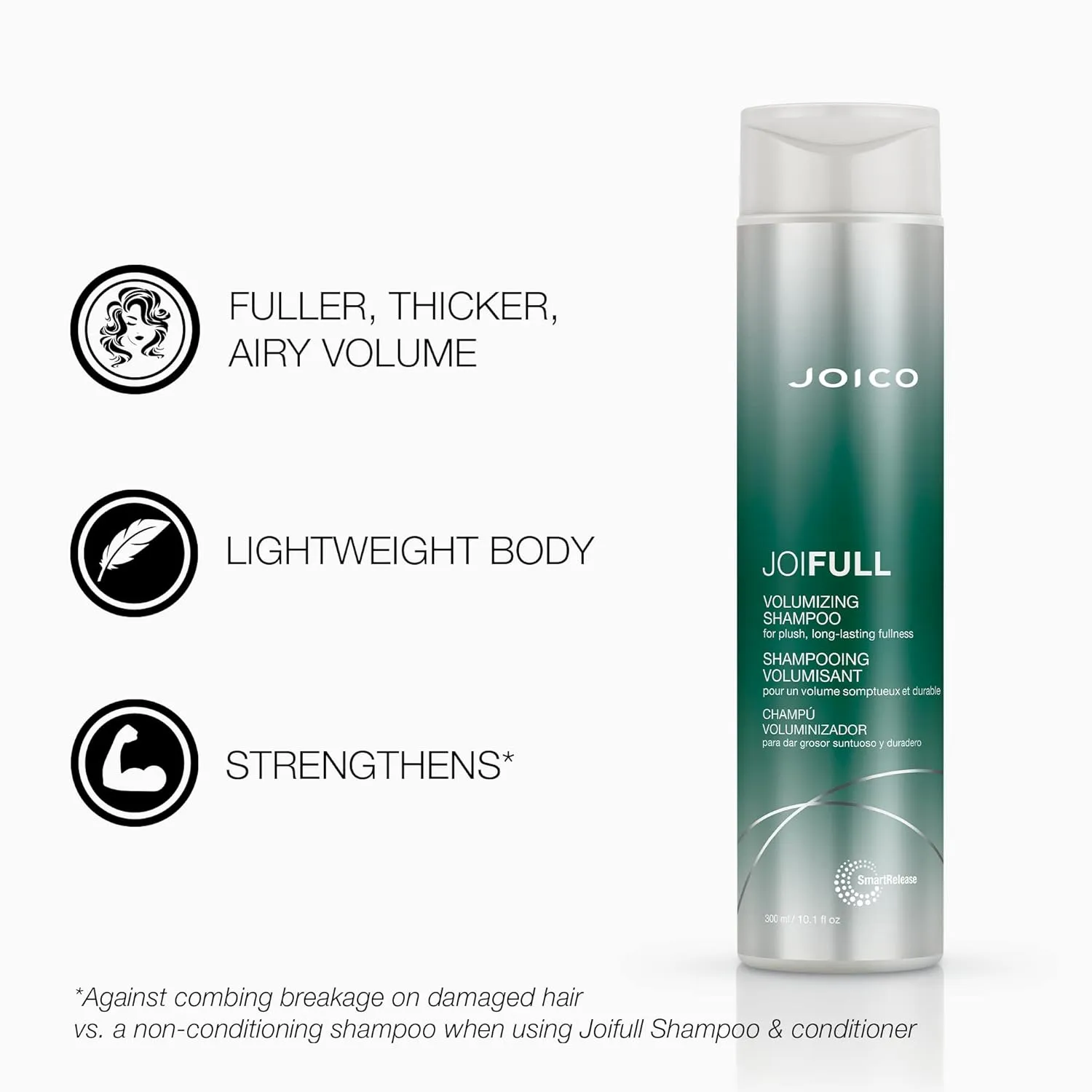 Joico JoiFULL Volumizing Shampoo & Conditioner Set| For Fine, Thin Hair | Add Instant Body | Long-Lasting Fullness | For Thicker Bouncier Hair | Boost Shine| Infused With Lotus Flower & Bamboo Extract