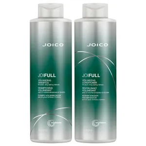 Joico JoiFULL Volumizing Shampoo & Conditioner Set| For Fine, Thin Hair | Add Instant Body | Long-Lasting Fullness | For Thicker Bouncier Hair | Boost Shine| Infused With Lotus Flower & Bamboo Extract