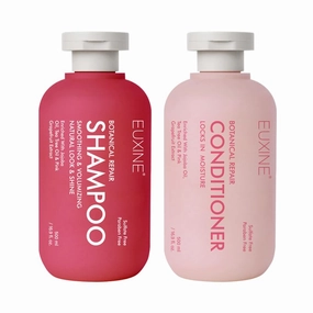 Jojoba Oil,Tea Tree Oil Sulfate Free Shampoo and Conditioner Sets Infused with Pink Grapefruit Extracts,Smoothing Shampoo and Conditioner Suitable for Dry Damaged Frizz Hair,Color Safe (2pack)