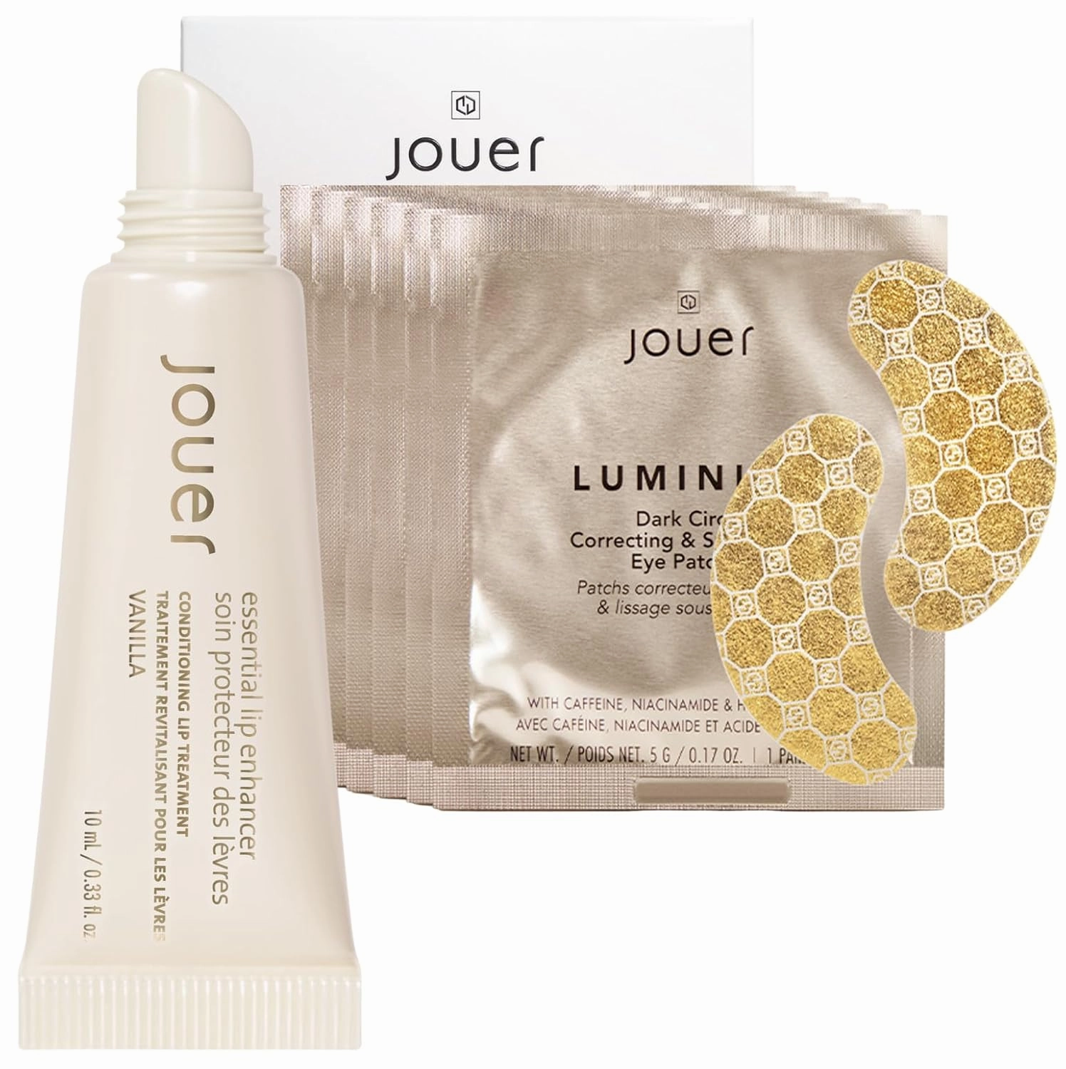 Jouer Luminize Eye Patches & Vanilla Lip Enhancer