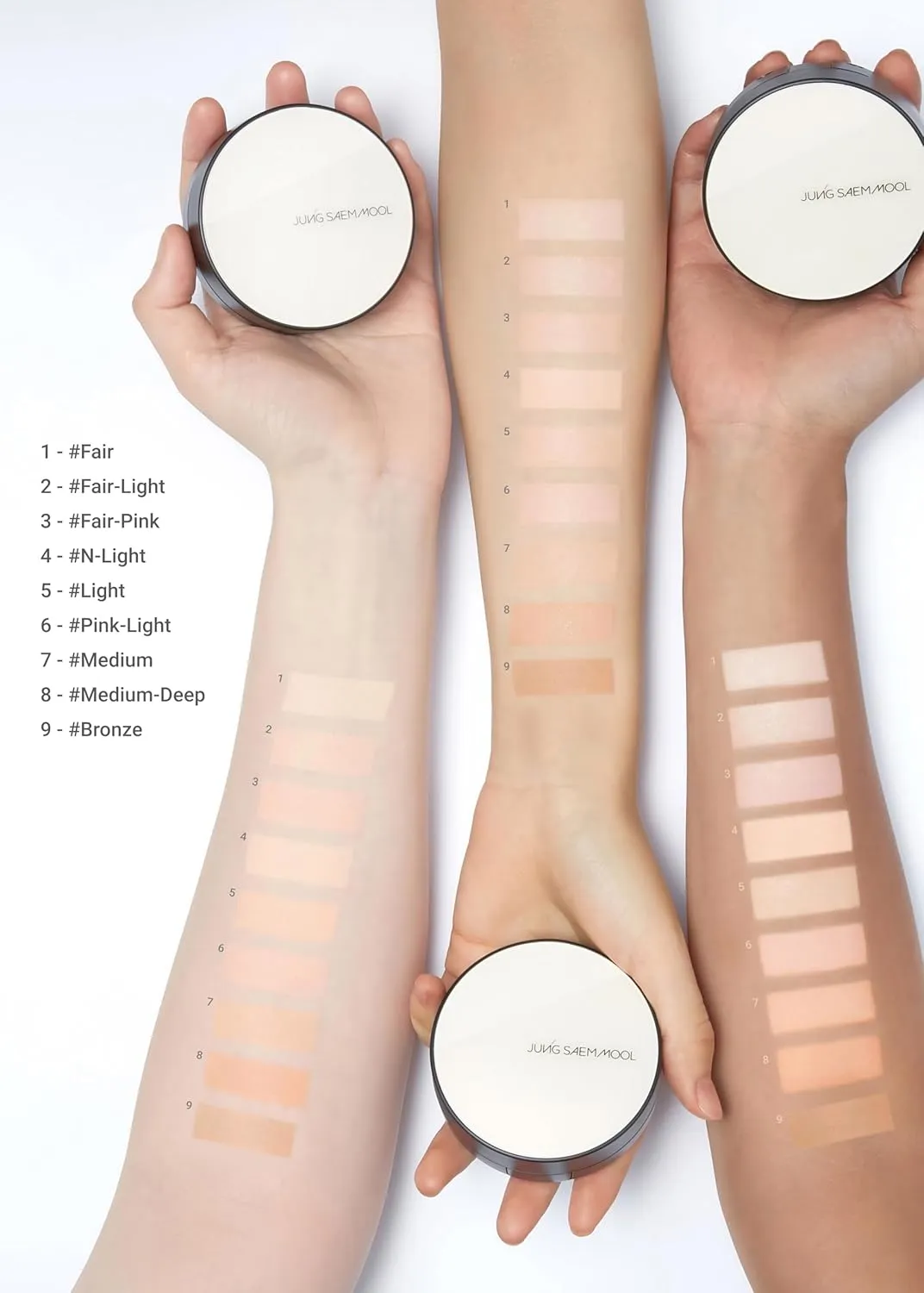 [JUNGSAEMMOOL OFFICIAL] Essential Skin Nuder Cushion (Pink Light) | Refill Included | Natural Finish | Buildable Coverage | Makeup Artist Brand | Cream Foundation