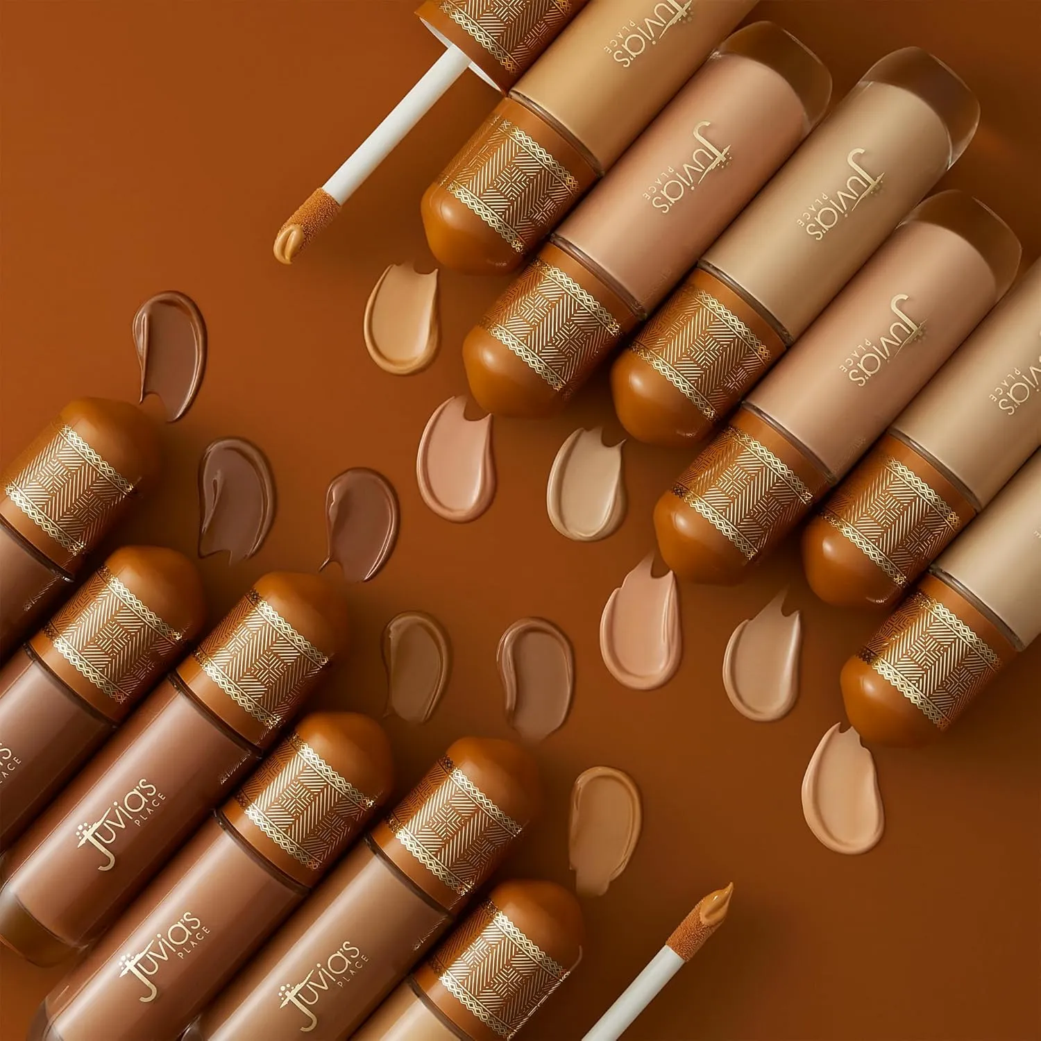 Juvia's Place I Am Magic Radiance Booster - Shade Dark 2 (Cameroon) - Flawless Effect for Glam Makeup - Blurs, Smooths & Illuminates Complexion - Glow Activator with Buildable Low to Medium Coverage
