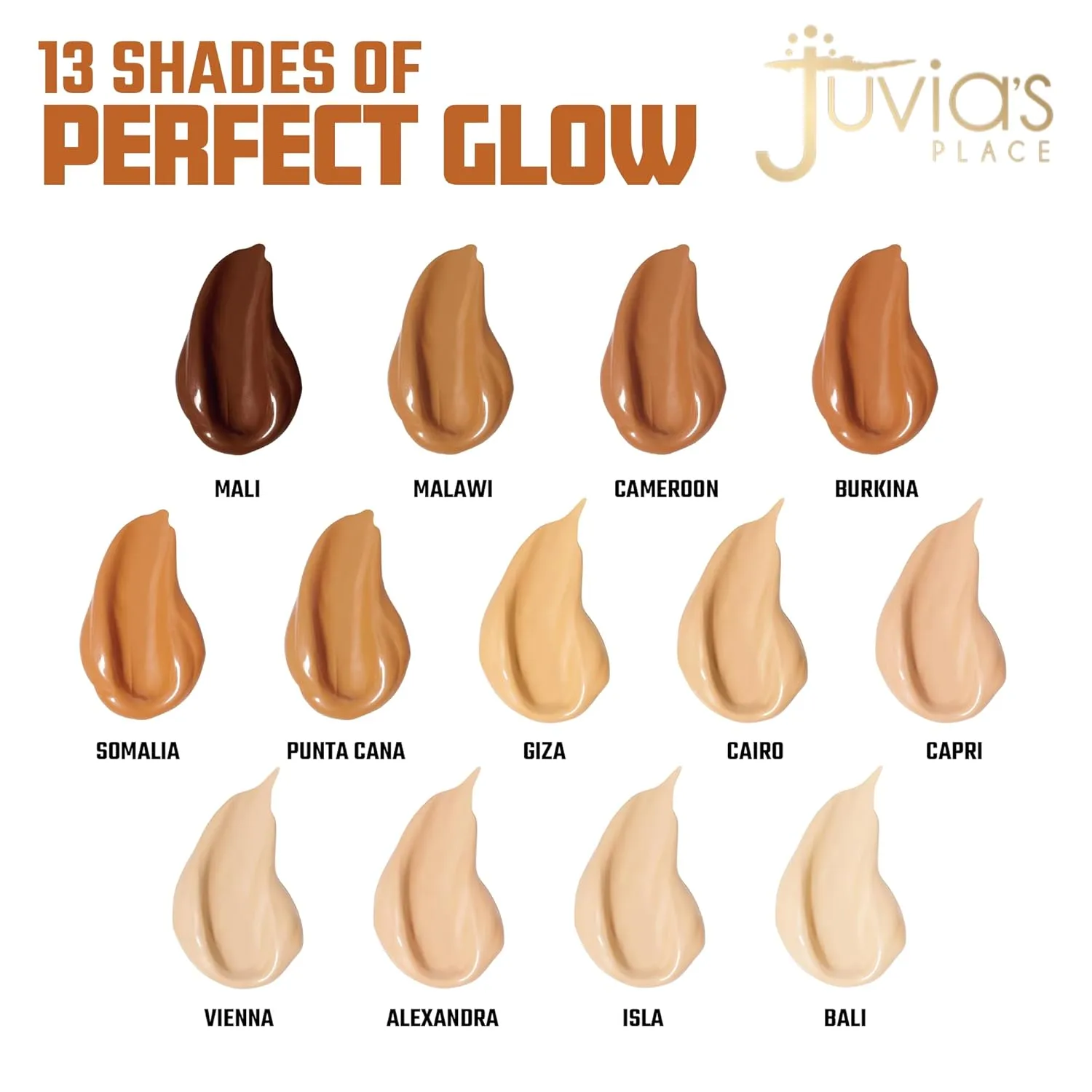 Juvia's Place I Am Magic Radiance Booster - Shade Dark 2 (Cameroon) - Flawless Effect for Glam Makeup - Blurs, Smooths & Illuminates Complexion - Glow Activator with Buildable Low to Medium Coverage