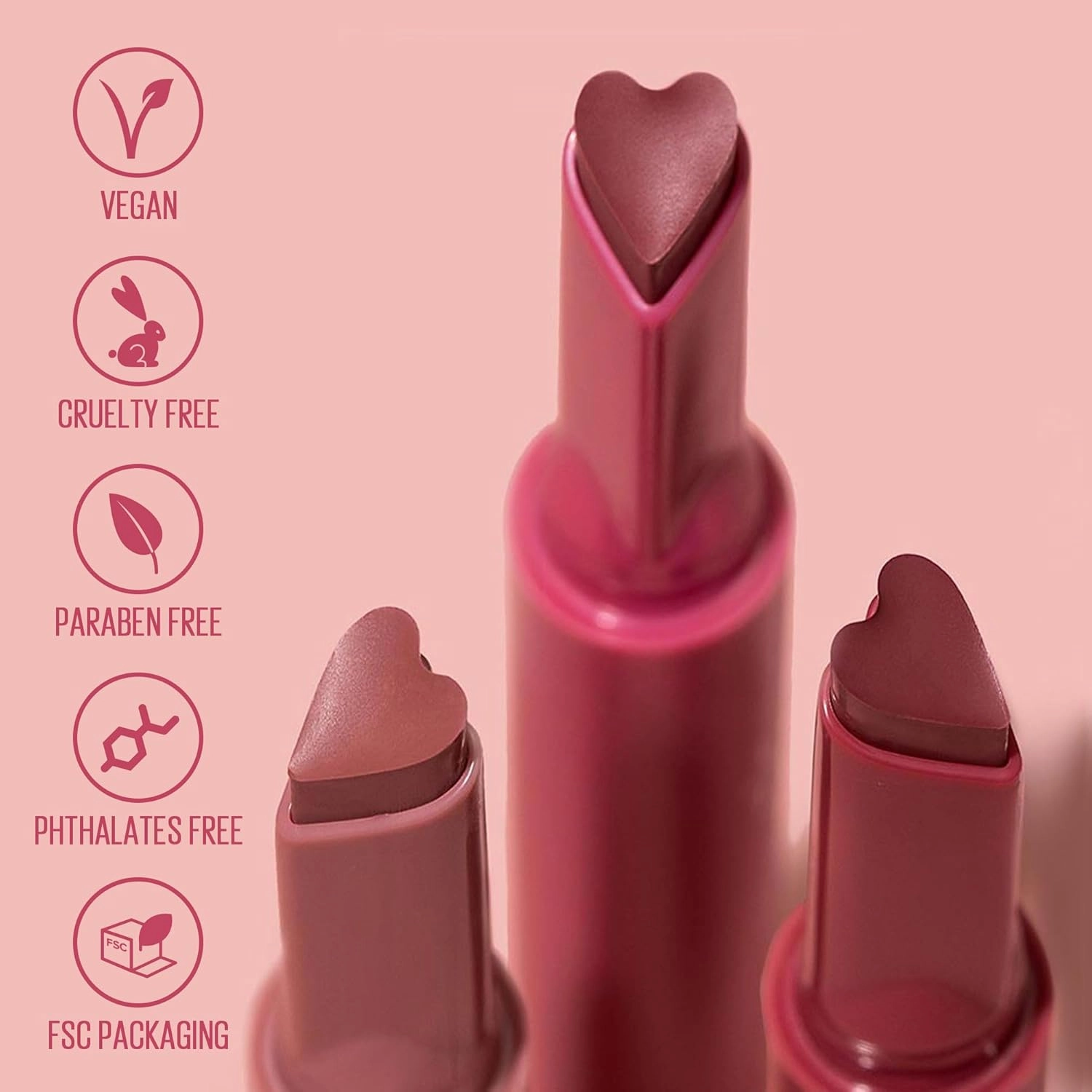 Kaja Lip Gloss - Heart Melter | High-shine, Glossy Finish, Flirty Cherry Red, Moisturize, 01 Too Hot, 0.04 Oz