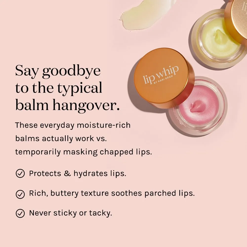 Kari Gran Lip Whip | Moisturizing Lip Balm with Organic Oils | Glossy Sheen   Peppermint | Rich Buttery Texture, Hydrates & Protects | Non-GMO, Organic Ingredients, Made in USA (Tinted Peppermint)