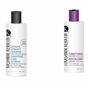 Kashmir Keratin Hair Care Kit plus Shampoo Comb (Extreme Straight   Deep Conditioner)