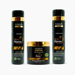 Kerahorse | Infused with Biotin | Fortified with Keratin Formula for Enhanced Hair Growth & Strength | For all Hair Types | Renowned for Boosting Scalp Health | (Kit)