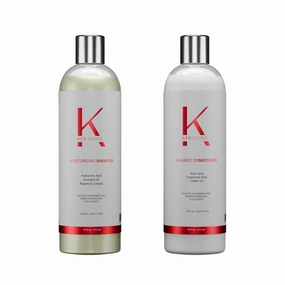 Keralove Repairing Daily Shampoo & Conditioner 16oz | Keratin Care & Enriched for Virgin & Colored Hair with Hyaluronic Acid & Rosemary | Vegan, Sulfate & Paraben Free | Moisturizing & Strengthening