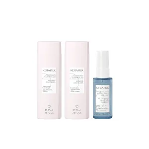 Kerasilk Smoothing Shampoo 75ml & Conditioner 75ml Liquid Cuticle Filler