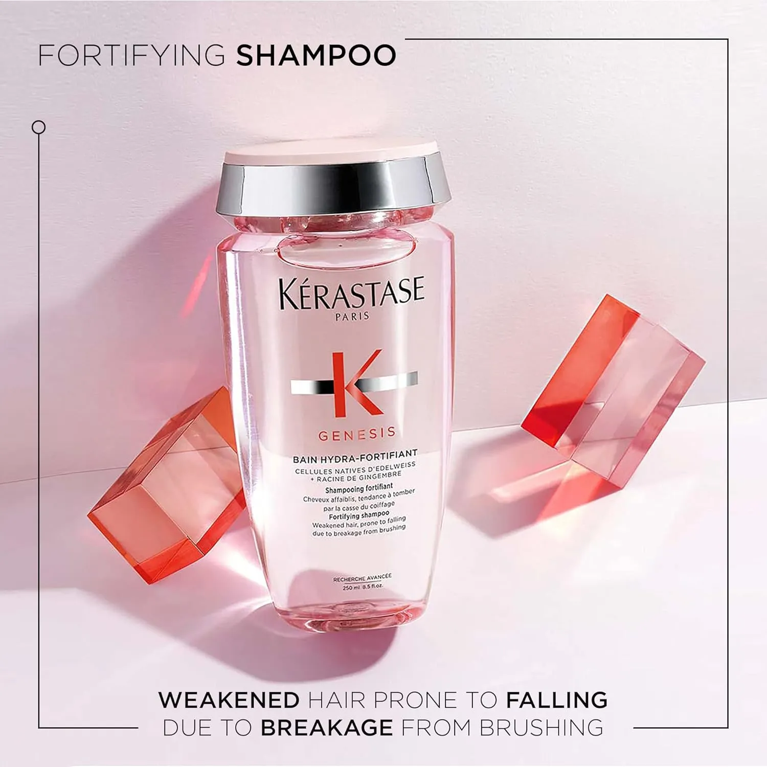 KERASTASE Genesis Hydra-Fortifiant Shampoo | Anti-Breakage & Strengthening For Weak or Damaged Hair | Hydrates Hair | Silicone Free | For Fine or Oily Hair