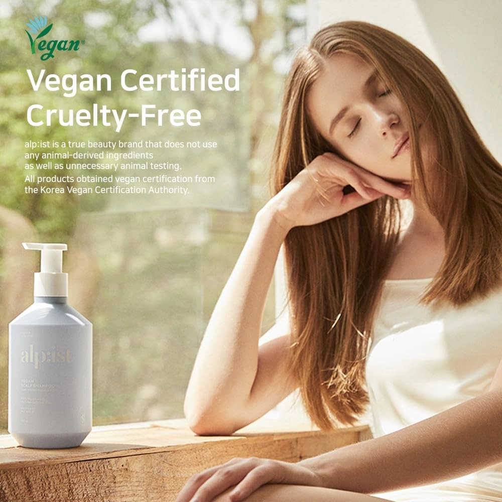 Kerasys alp:ist Vegan Formula Sulfate Silicone Paraben Free Nature alpist Scalp Care Cotton Musk Fragrance 24.68 fl oz / 730 ml (Shampoo, 2-Pack)