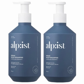 Kerasys alp:ist Vegan Formula Sulfate Silicone Paraben Free Nature alpist Scalp Care Cotton Musk Fragrance 24.68 fl oz / 730 ml (Shampoo, 2-Pack)