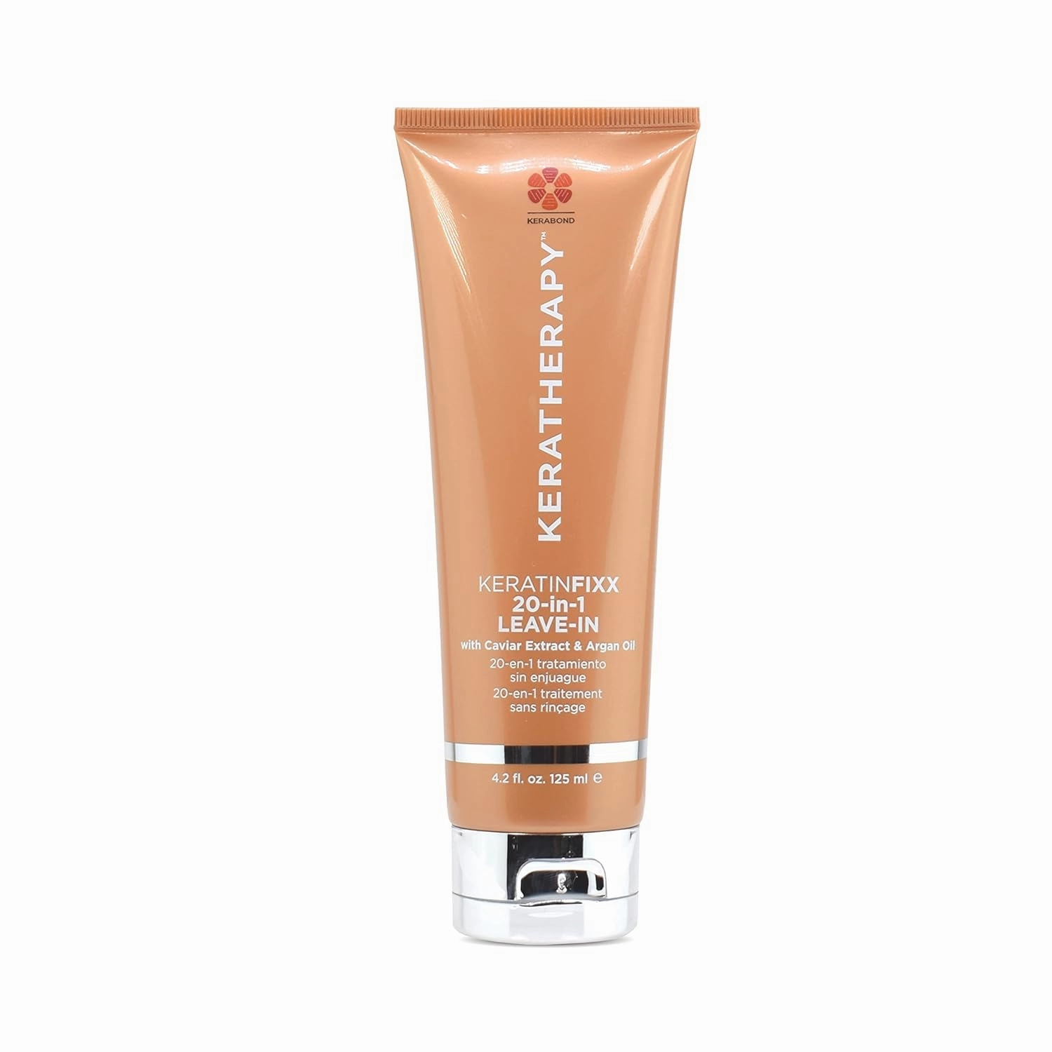 KERATHERAPY Keratin Infused KeratinFIXX 20-in-1 Leave-in, 4.2 fl. oz., 125 ml - Smoothing Leave in Conditioner Transforms Your Hair with 20 Benefits in 1 Easy Step - With Caviar Extract, & Argan Oil