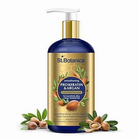 Keratin & Argan Oil Smooth Therapy Conditioner - Intensive Conditioning For Dry, Damaged & Color Treated Hair, No Parabens or SLS/Sulphate, 300 ml