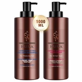 Keratin Extra Volume Argan Oil Shampoo and Conditioner Sets Sulfate Free Organic Refreshing Shampoo Kits for Damaged Dry Curly Frizzy Hair, Moisturizing Shampoo