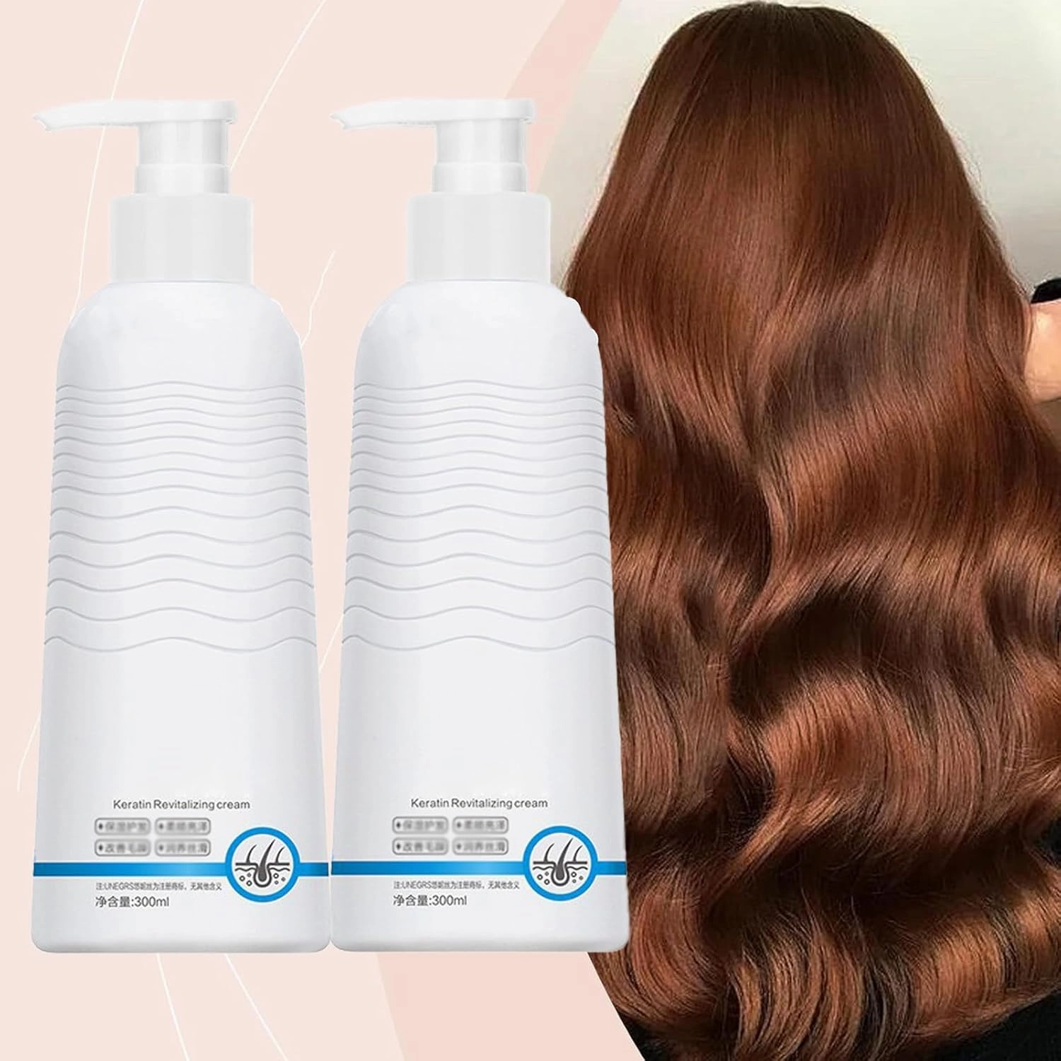 Keratin Revitalizing Cream, Consolidateh Keratin Revitalizing Cream, Leave-In & Moisture Deep Conditioner for Women, Keratin Boost Awakening Hair | 10 Fl Oz (Num, 1)