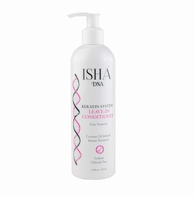 Keratin Treatment System Leave In conditioner - Sulfate Free - Daily Treatment For Instant Damage Control - Provides Volume and Detangles - Coconut and Argan Oil Infused (12 Fl oz.)
