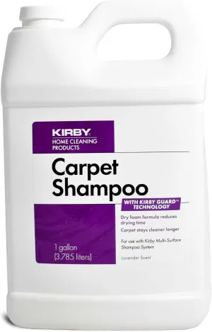 Kirby Carpet Shampoo, 1 Gallon – Lavender Scent, Deep Cleaning Solution for Home & Pet Stains