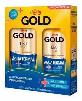 Kit Niely Gold Shampoo E Conditioner Flat Full - Niely Gold