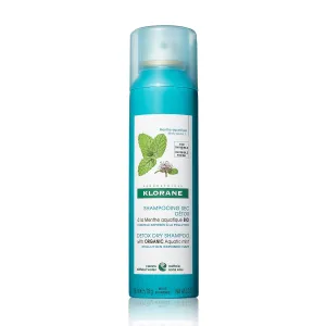 Klorane Detox Dry Shampoo with Aquatic Mint, All Hair Types, Invisible Finish, Cooling, Paraben & Sulfate-Free