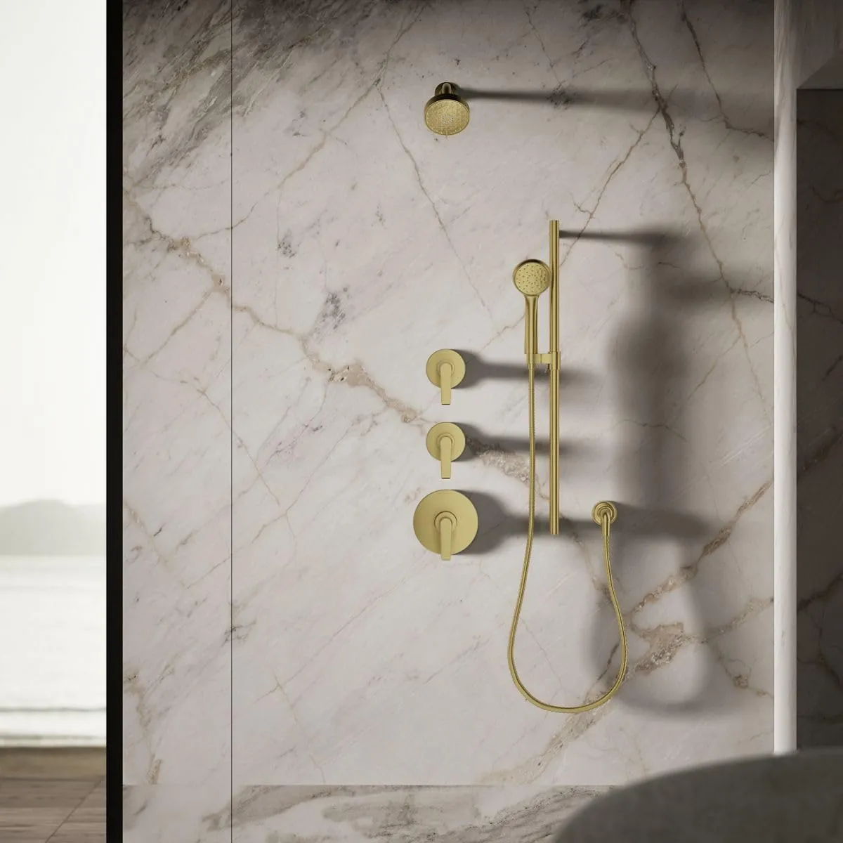 Kohler 72419-Y-2MB Awaken G110 Multifunction SHOWERHEAD, Vibrant Brushed Moderne Brass