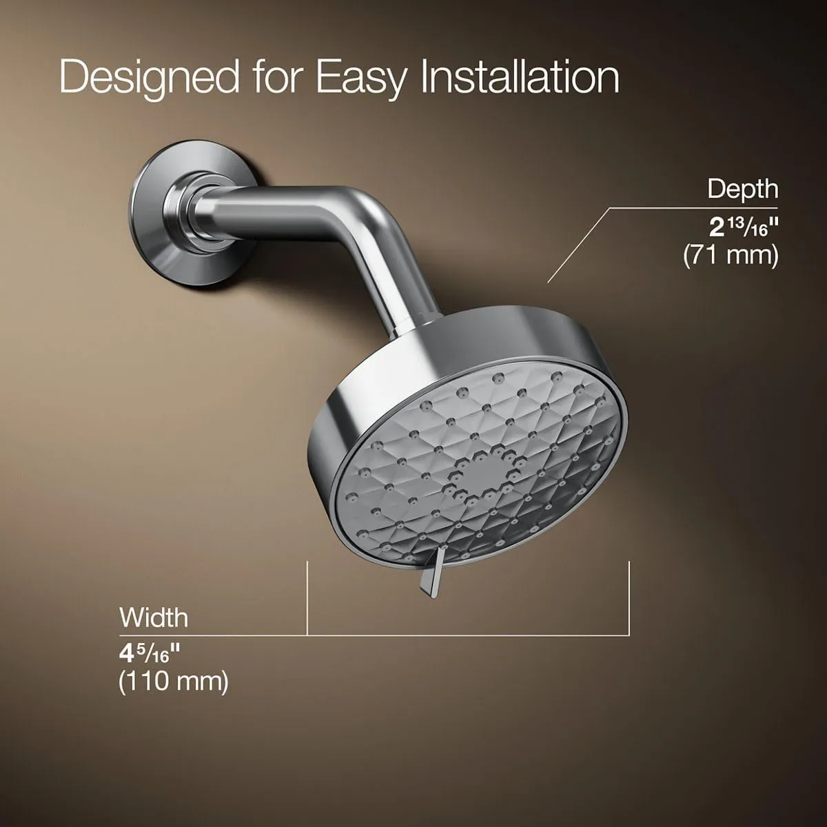 Kohler 72419-Y-CP Awaken G110 Multifunction SHOWERHEAD, Polished Chrome