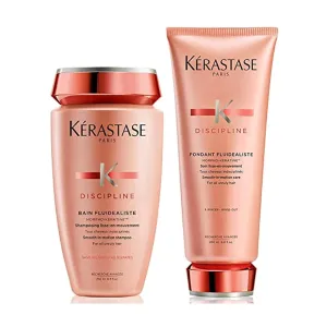 KÉRASTASE Discipline Smoothing Anti-Frizz Sulfate-Free Shampoo & Conditioner Set with Morpho-Keratine for All Hair Types